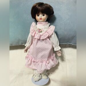 Classic Porcelain Doll in Pink Pastel Dress